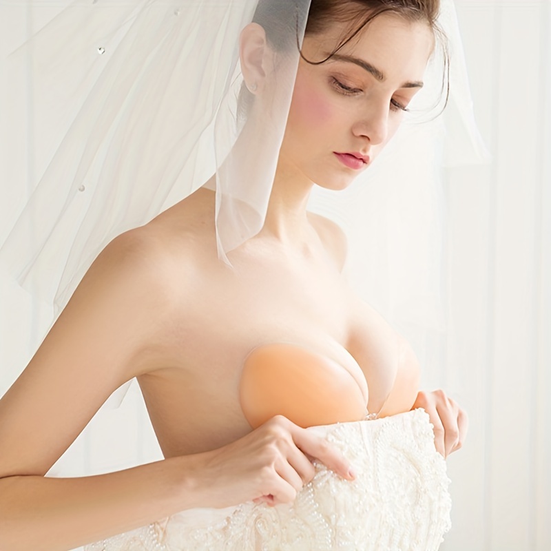女性用シリコンバストパッチ シリコン製見えないブラ セクシー - Push Up Bra Silicone のレビューと価格