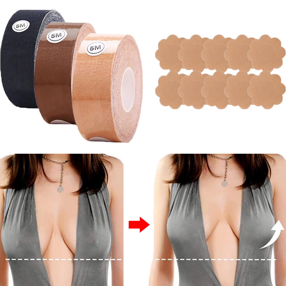 見えないバストアップテープ シリコン粘着式プッシュアップテー - Backless Bra Sticky のレビューと価格