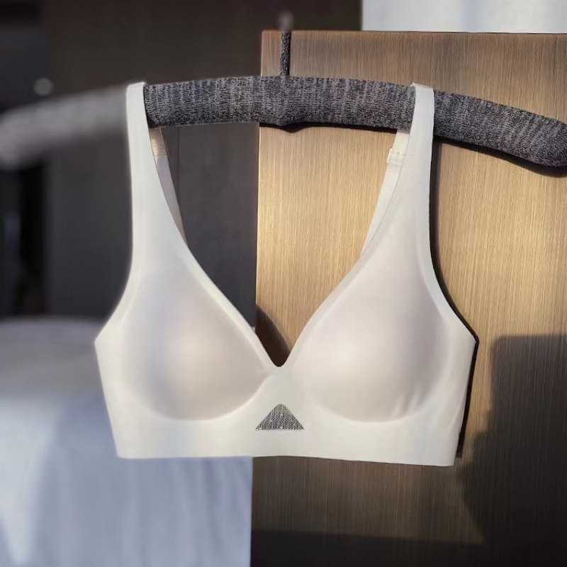 高級シームレス女性下着夏薄部通気性と快適な小胸スチールリング - Wirefree Bra Comfort のレビューと価格