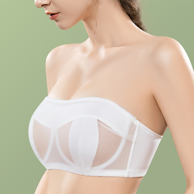 女性のための透明なストラップレスブラ,完全なカバレッジ,マル - Demi Bra Balconette のレビューと価格