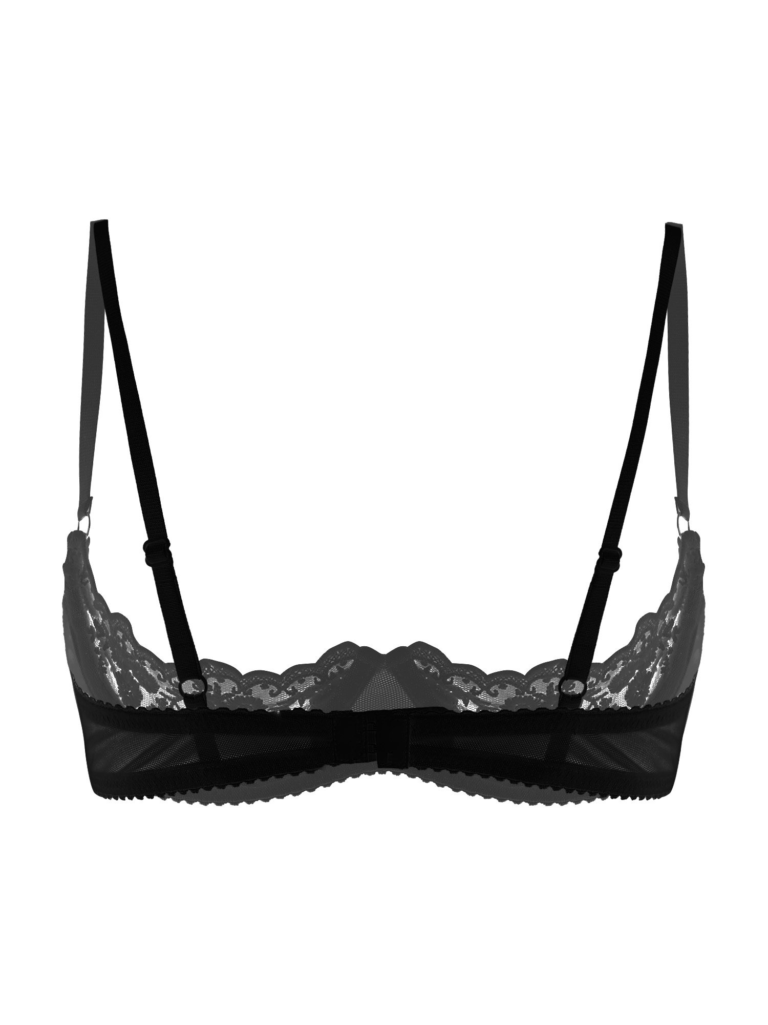 女性用セクシーオープンカップブラ、透け感のあるレース、露出乳 - Sheer Bra Lace のレビューと価格