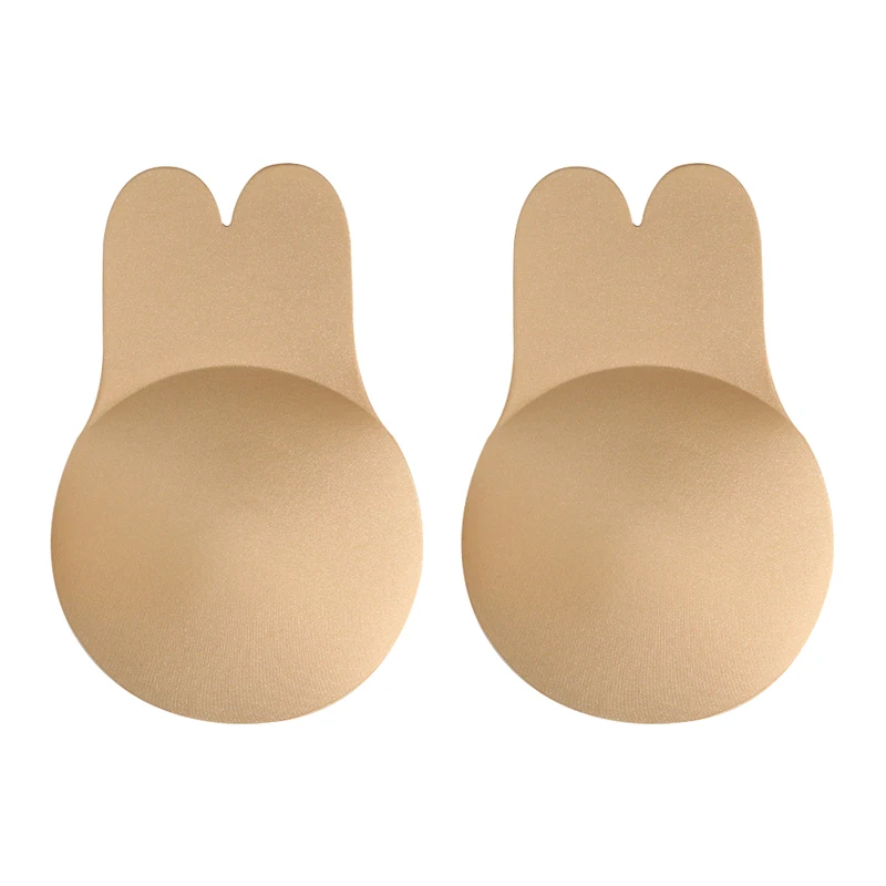 女性用の目に見えないストラップレス粘着シリコンブラ,再利用可 - Push Up Bra Silicone のレビューと価格
