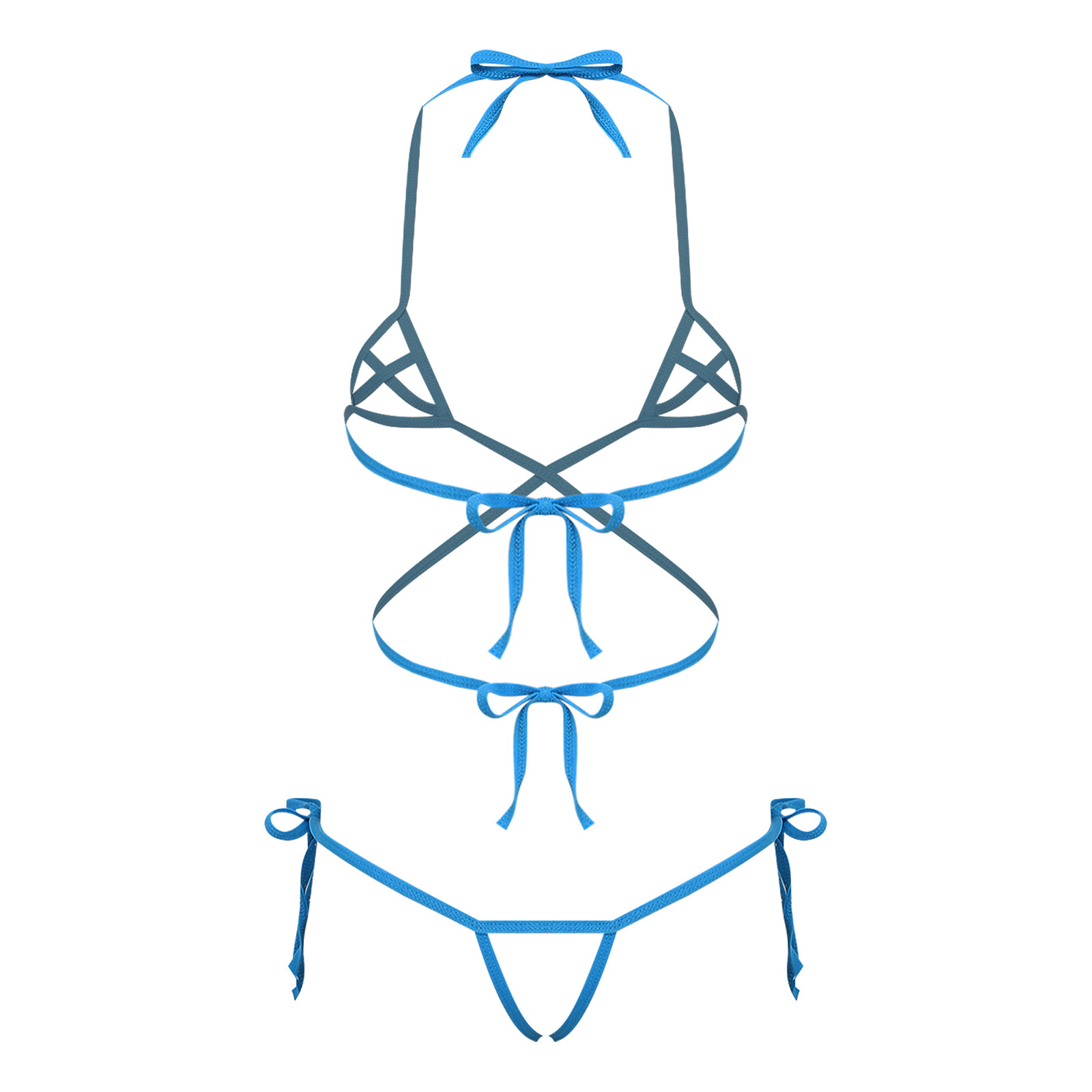 レディースランジェリー シースルービキニ水着セット レースア - Lace Bralette Set のレビューと価格