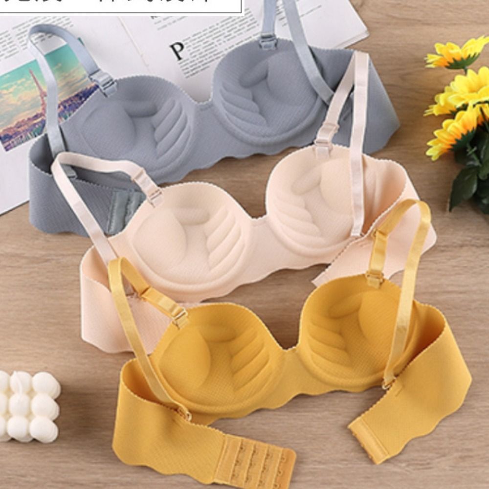セクシーで快適なシームレスブラ、調節可能なキャンディーカラー - Wirefree Bra Comfort のレビューと価格
