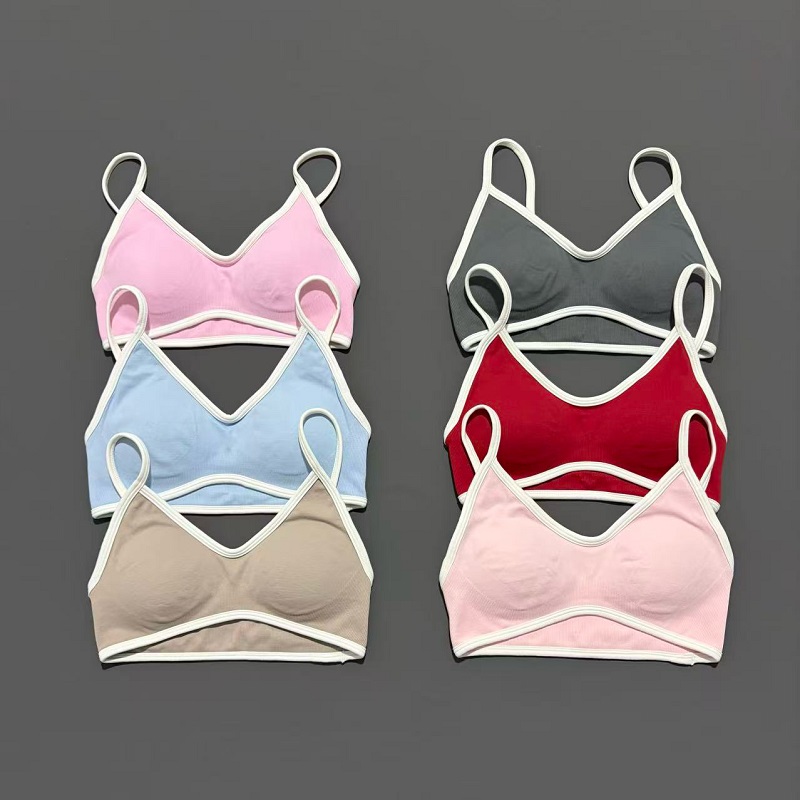 女性スポーツブラ調節可能な高サポートジム服ピラティスヨガトッ - Plunge Bra Push Up のレビューと価格