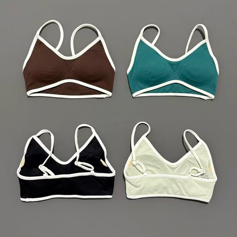 女性スポーツブラ調節可能な高サポートジム服ピラティスヨガトッ - Plunge Bra Push Up のレビューと価格