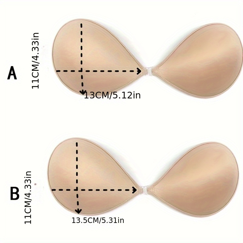 見えないプッシュアップブラ、粘着式シリコンバスト、結婚式用フ - Backless Bra Sticky のレビューと価格