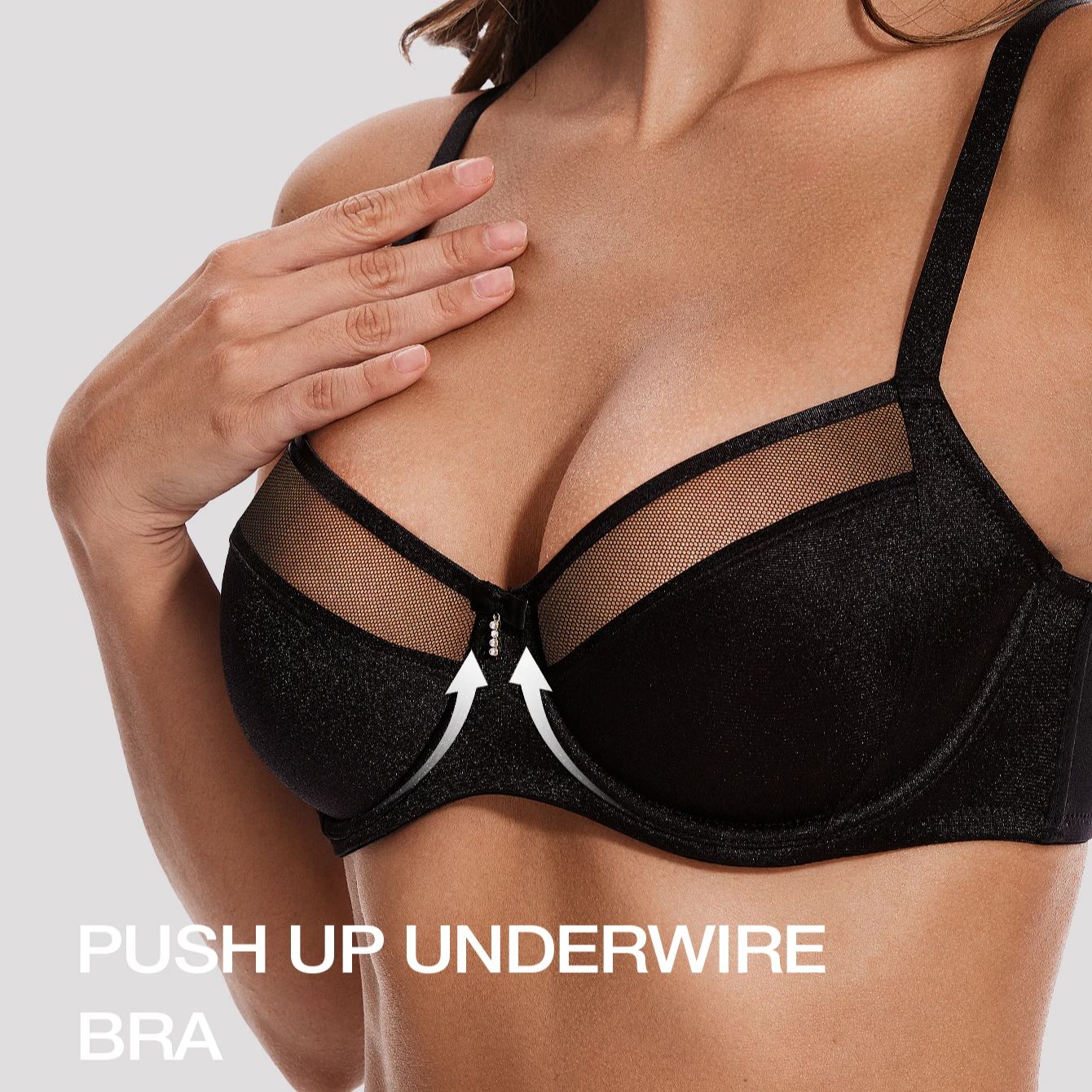 Winglove-女性のための裏地なしのプッシュアップブラ, - Minimizer Bra Women のレビューと価格