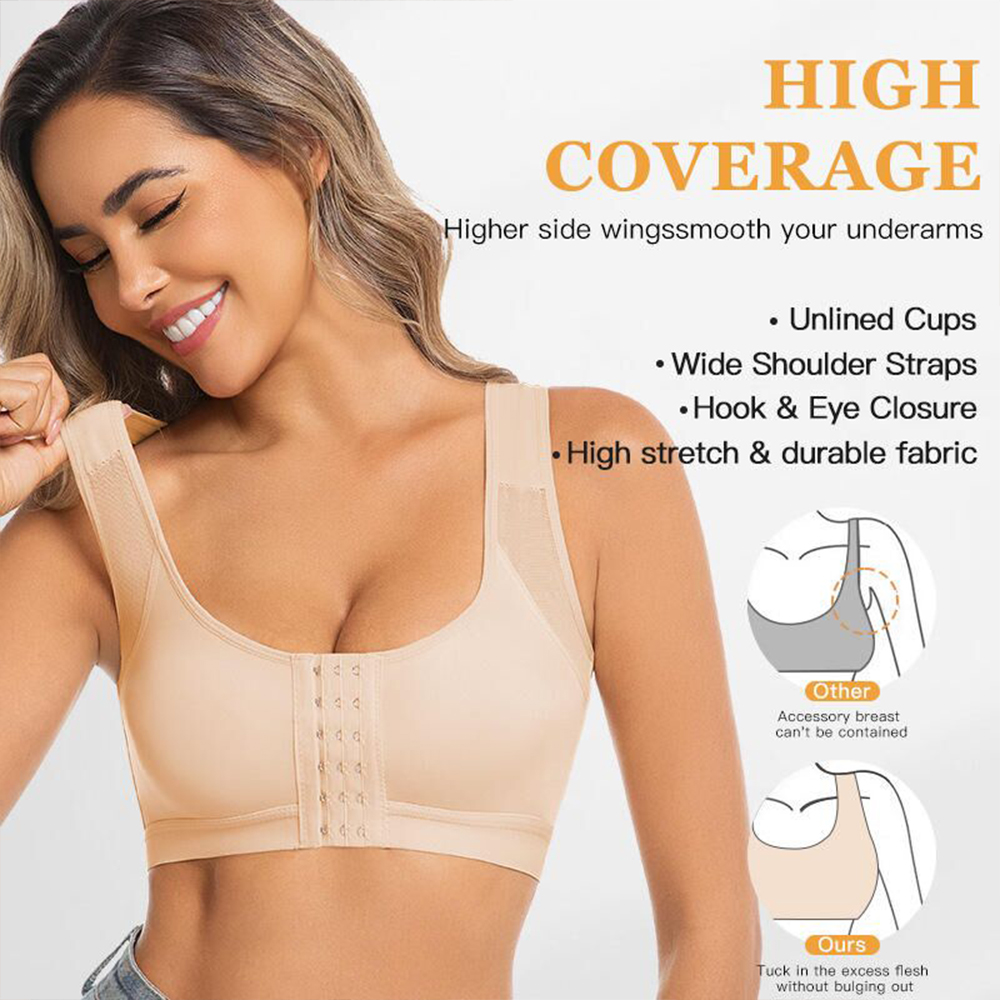 女性用日常スポーツブラ 術後圧迫ブラ フロントクロージャーブ - Mastectomy Bra Pocket のレビューと価格