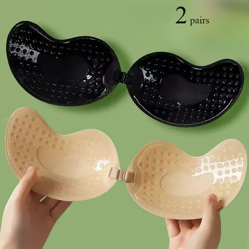 目に見えないプッシュアップブラジャー女性用バックレスストラッ - Plunge Bra Push Up のレビューと価格