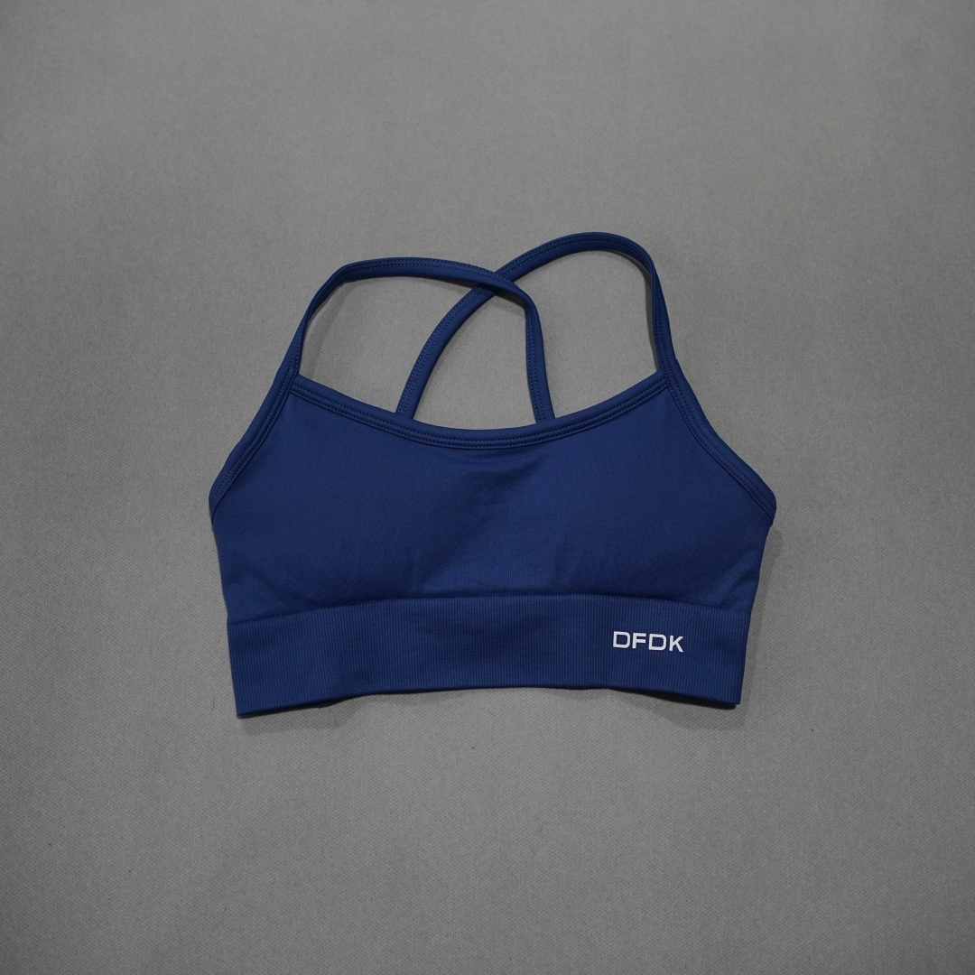 DFDK リブ編みシームレスクロスバックヨガブラ女性用ワイヤ - Plunge Bra Push Up のレビューと価格